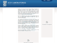 Tablet Screenshot of ecolabindia.com